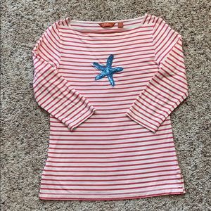 Relax by Tommy Bahama Striped Starfish Top - Small